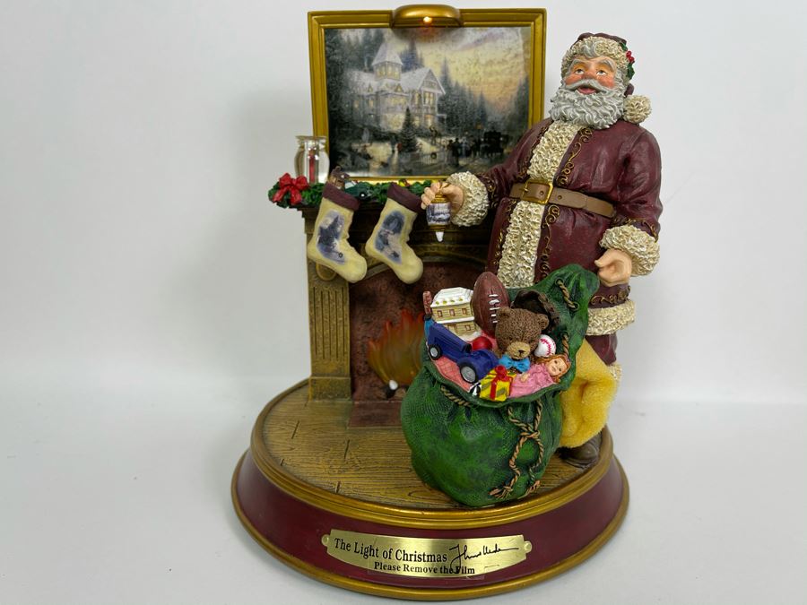 Thomas Kinkade Light Up The Holidays First Issue Illuminated Sculpture ...