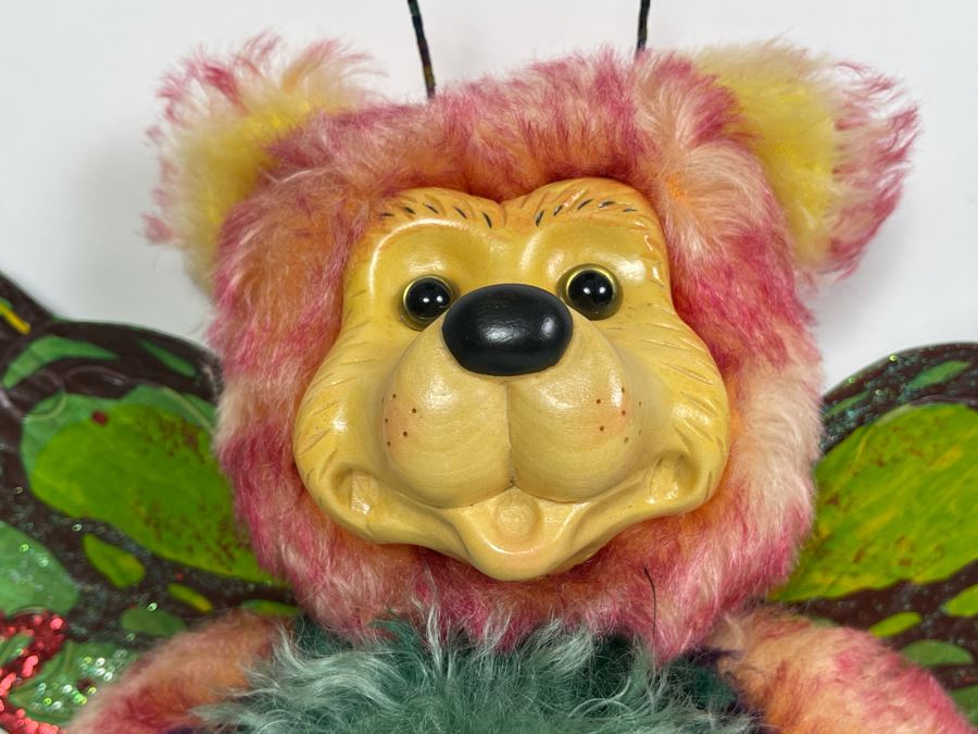 Limited Edition Robert Raikes Individually Carved Wooden Bear Flutter 53 Of 1000 14L [Photo 4]