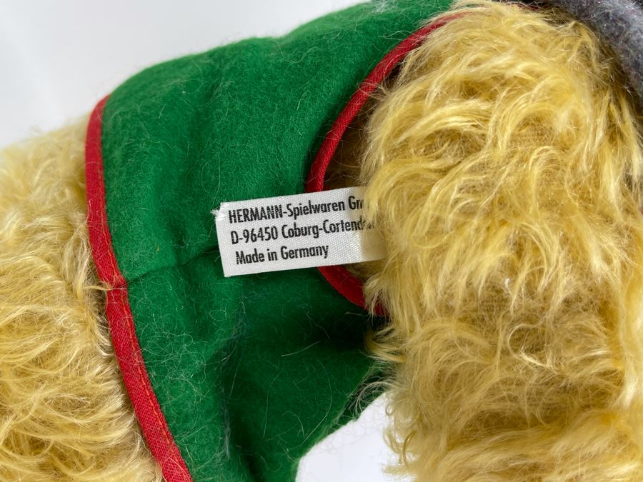 Vintage Jointed German Teddy Bear By Hermann With Tags 16L [Photo 7]