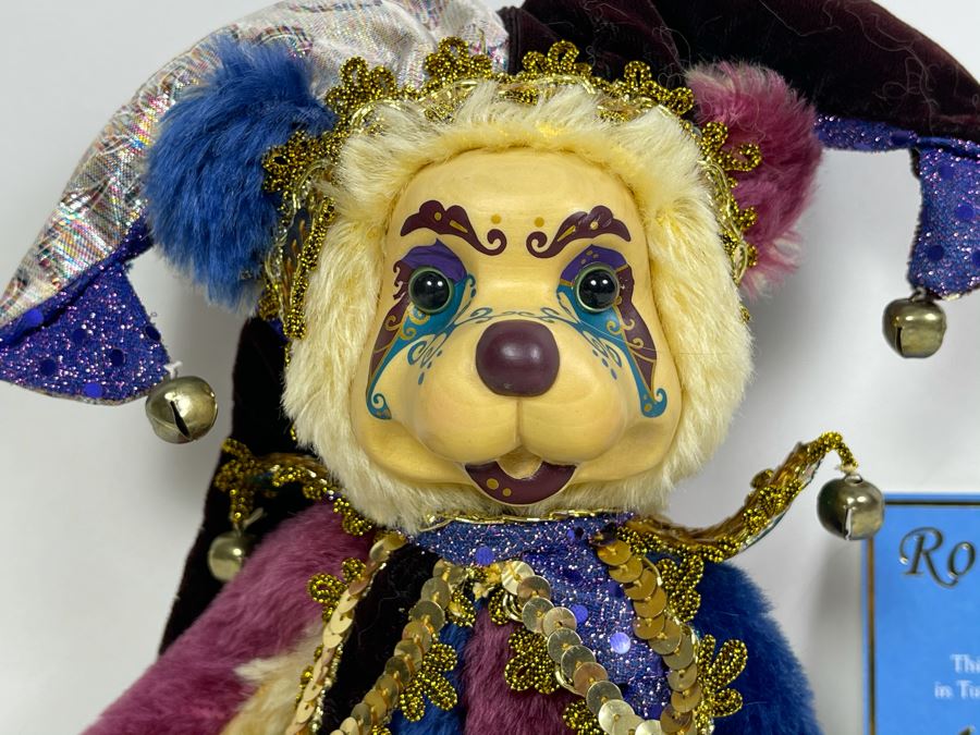 Limited Edition Robert Raikes Individually Carved Wooden Bear Cartwheel 426 Of 550 [Photo 3]