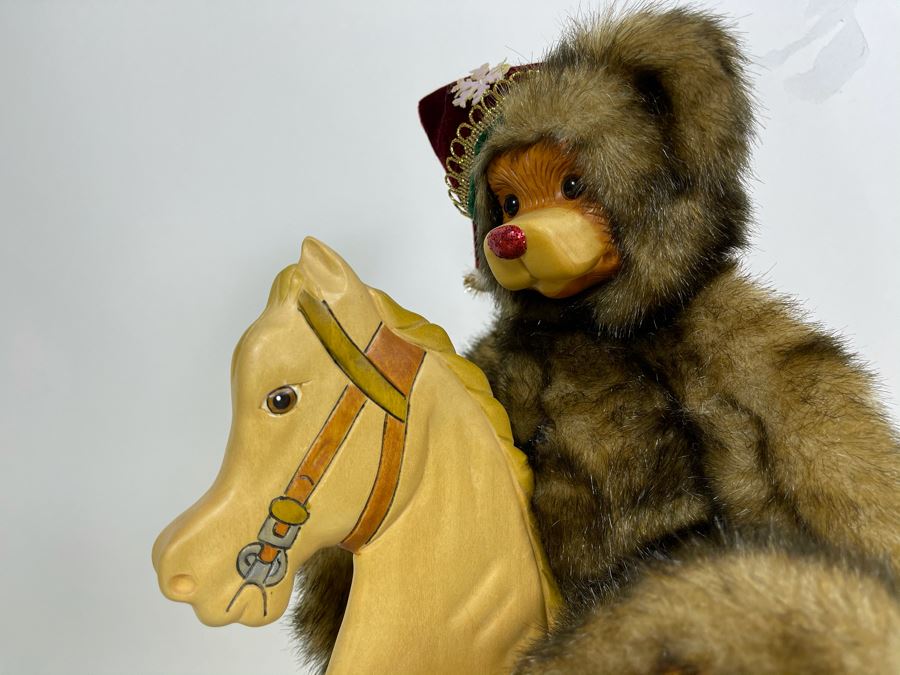 Limited Edition Robert Raikes Individually Carved Wooden Bear Snowflake 113 Of 350 12L [Photo 3]