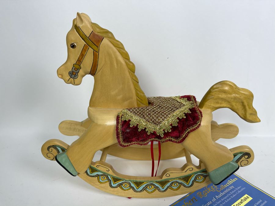 Limited Edition Robert Raikes Individually Carved Wooden Bear Snowflake 113 Of 350 12L [Photo 12]