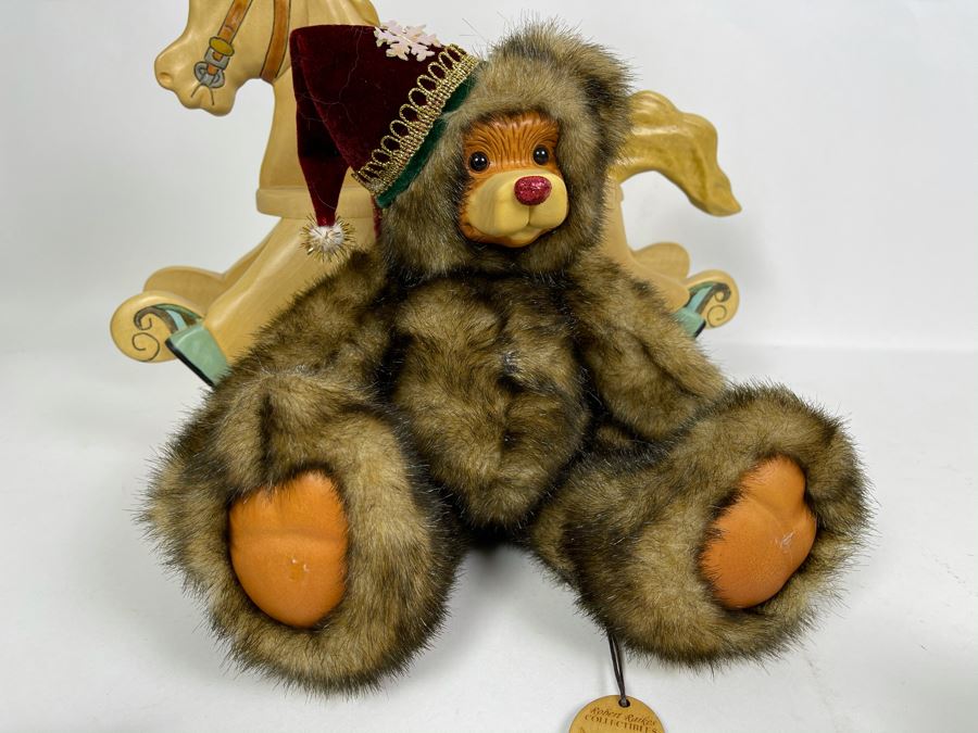 Limited Edition Robert Raikes Individually Carved Wooden Bear Snowflake 113 Of 350 12L [Photo 9]