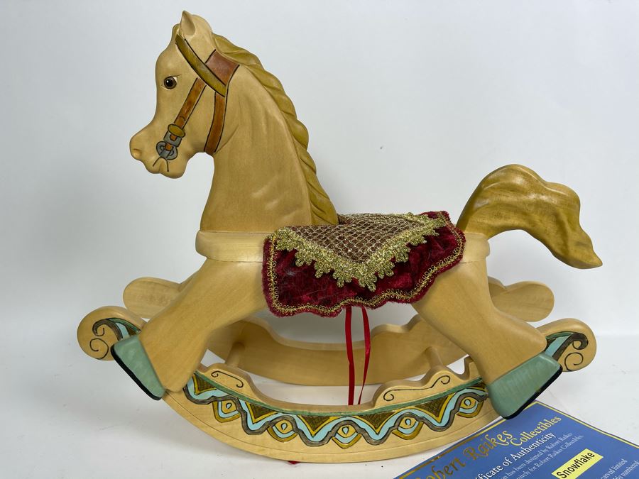 Limited Edition Robert Raikes Individually Carved Wooden Bear Snowflake 113 Of 350 12L [Photo 11]