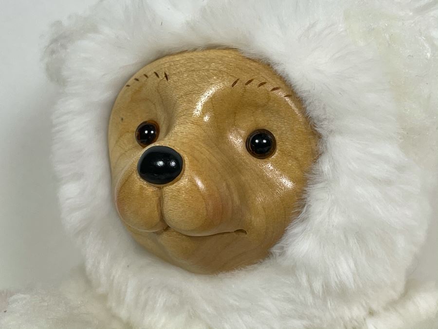 Limited Edition Robert Raikes Individually Carved Wooden Bear Over The Rainbow 66 Of 300 7L [Photo 6]