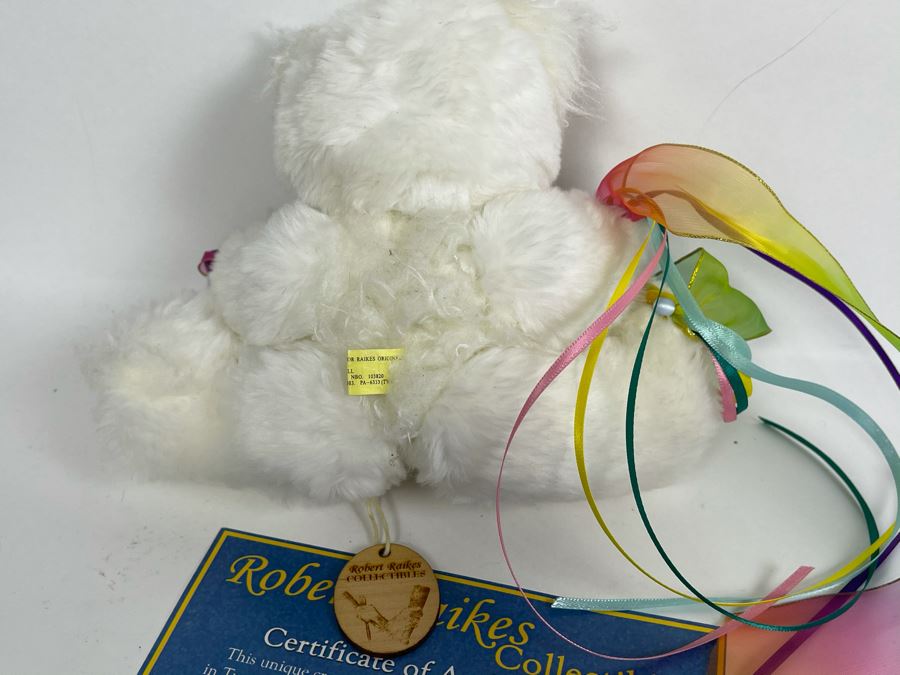 Limited Edition Robert Raikes Individually Carved Wooden Bear Over The Rainbow 66 Of 300 7L [Photo 8]