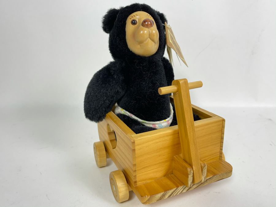 Robert Raikes Individually Carved Wooden Bear Nathan 7.5L [Photo 1]