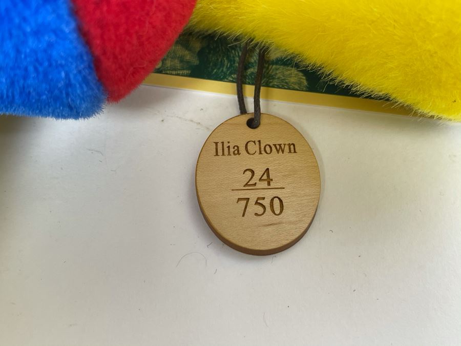 Limited Edition Robert Raikes Individually Carved Wooden Bear Ilia Clown 24 Of 750 [Photo 10]
