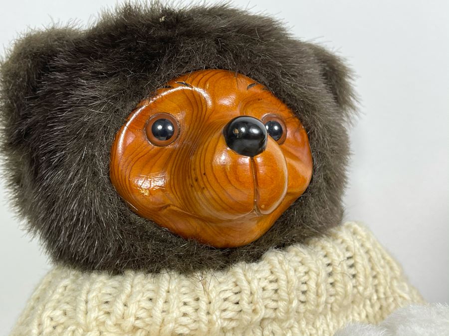 (3) Robert Raikes Individually Carved Wooden Bears: Sherwood, Terry And Nursery Miniatures [Photo 5]