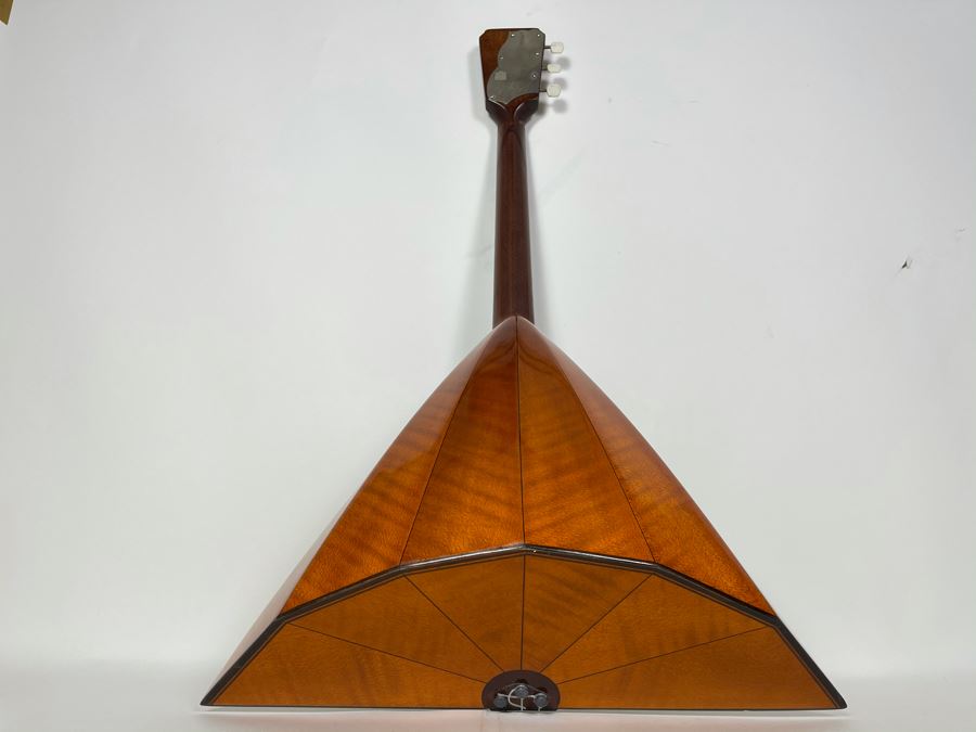 Beautiful Balalaika Russian Stringed Musical Instrument Guitar With Triangular Wooden Body 26L X 16.5D X 5H [Photo 13]