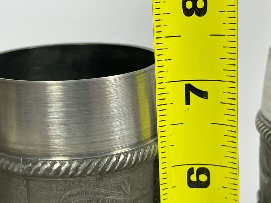 JUST ADDED - Collection Of New German Rein Zinn SKS Design Pewter Stemware Cups [Photo 15]