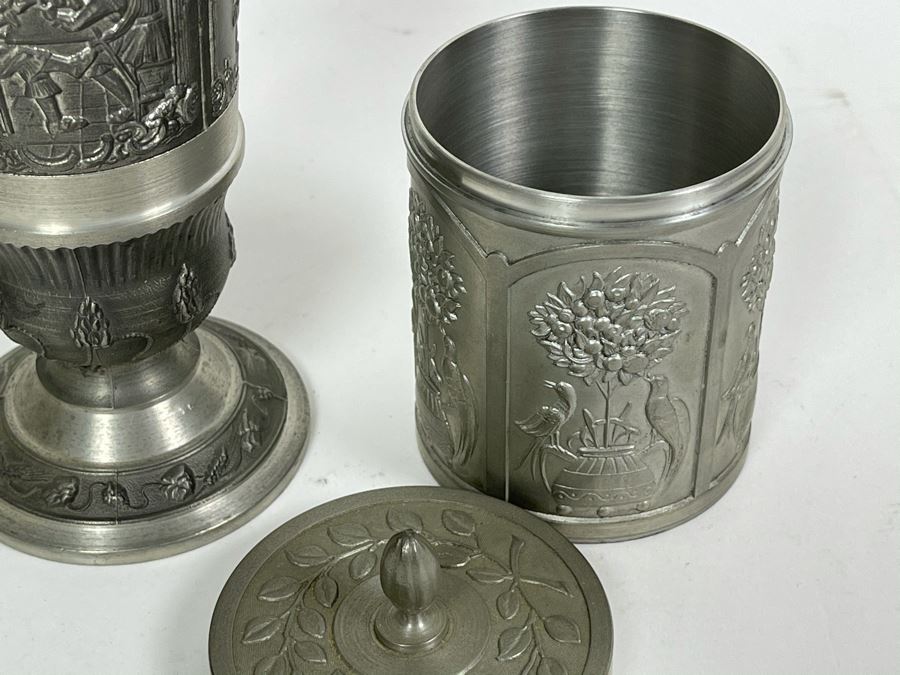JUST ADDED - Collection Of German Rein Zinn Pewter Cups [Photo 8]