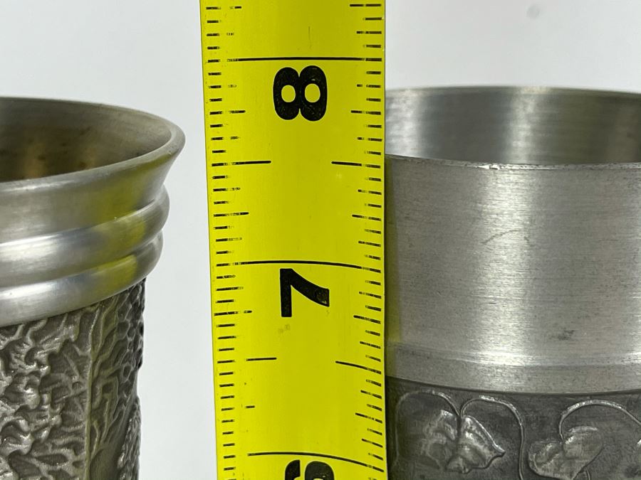 JUST ADDED - Collection Of German Rein Zinn Pewter Cups [Photo 15]