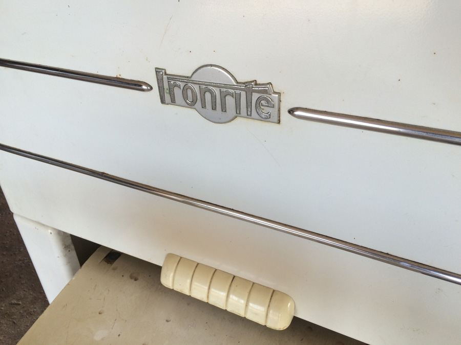 Vintage Industrial Ironrite Health Chair with Ironrite Electric Clothes Press Ironer [Photo 5]