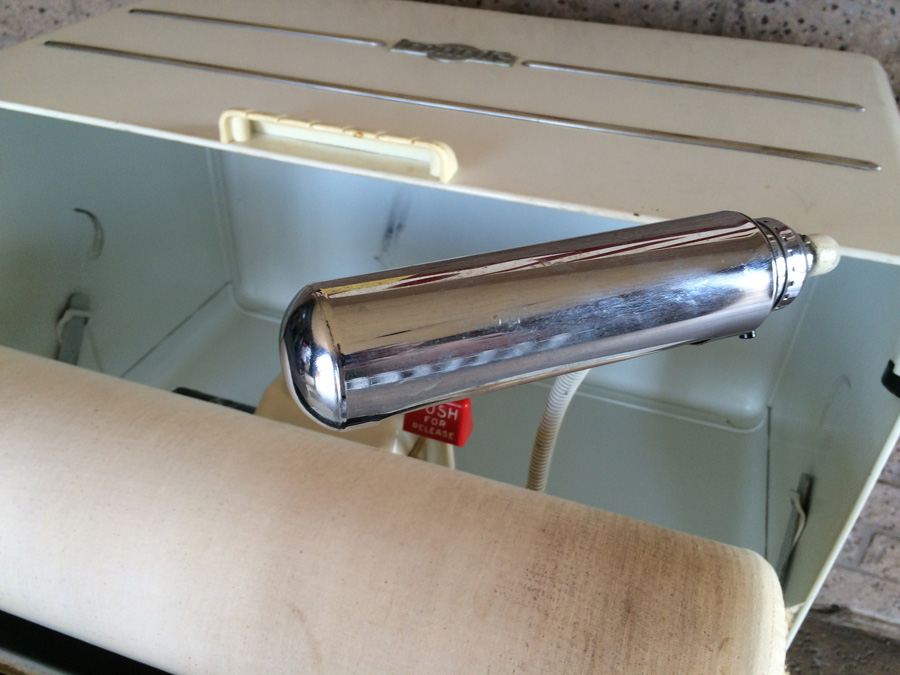 Vintage Industrial Ironrite Health Chair with Ironrite Electric Clothes Press Ironer [Photo 13]