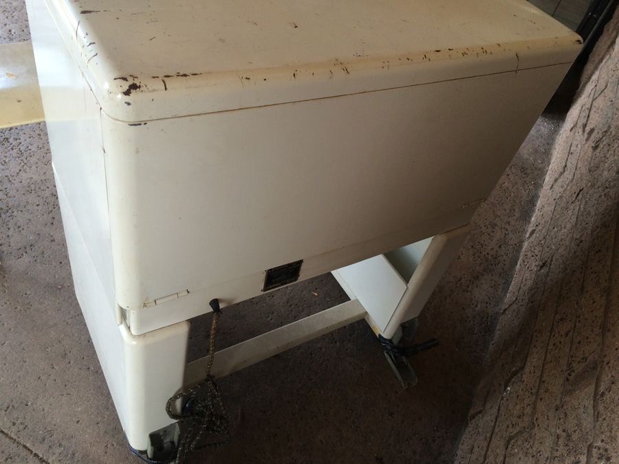 Vintage Industrial Ironrite Health Chair with Ironrite Electric Clothes Press Ironer [Photo 8]