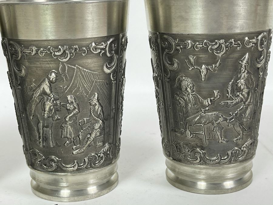 JUST ADDED - Collection Of New German Rein Zinn Pewter Cups [Photo 7]