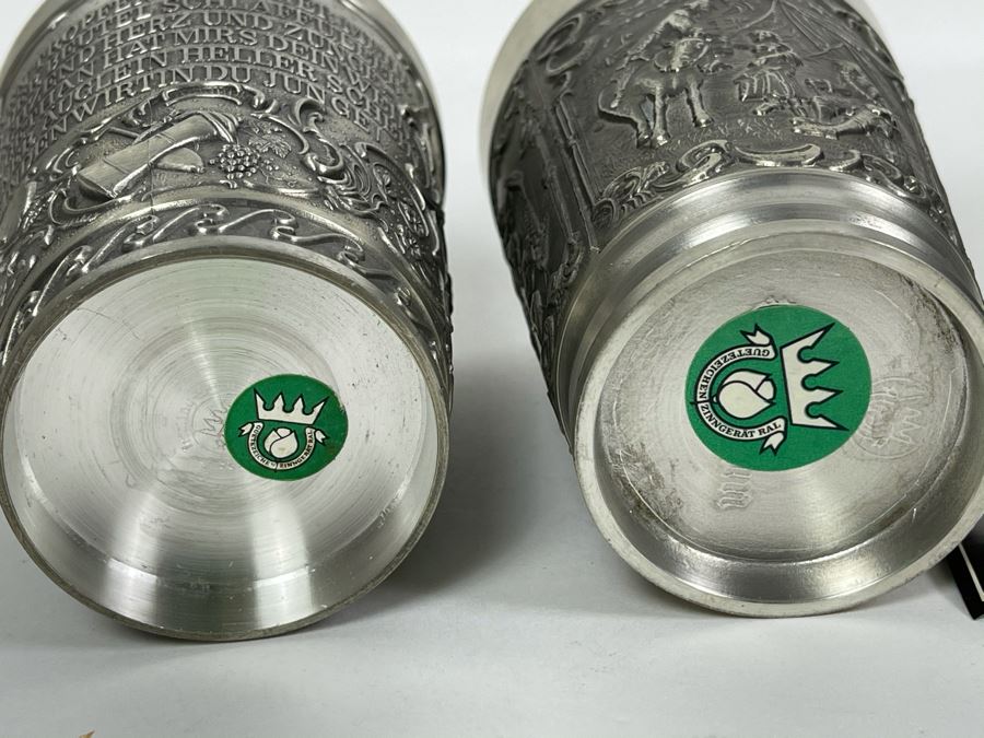 JUST ADDED - Collection Of New German Rein Zinn Pewter Cups [Photo 9]