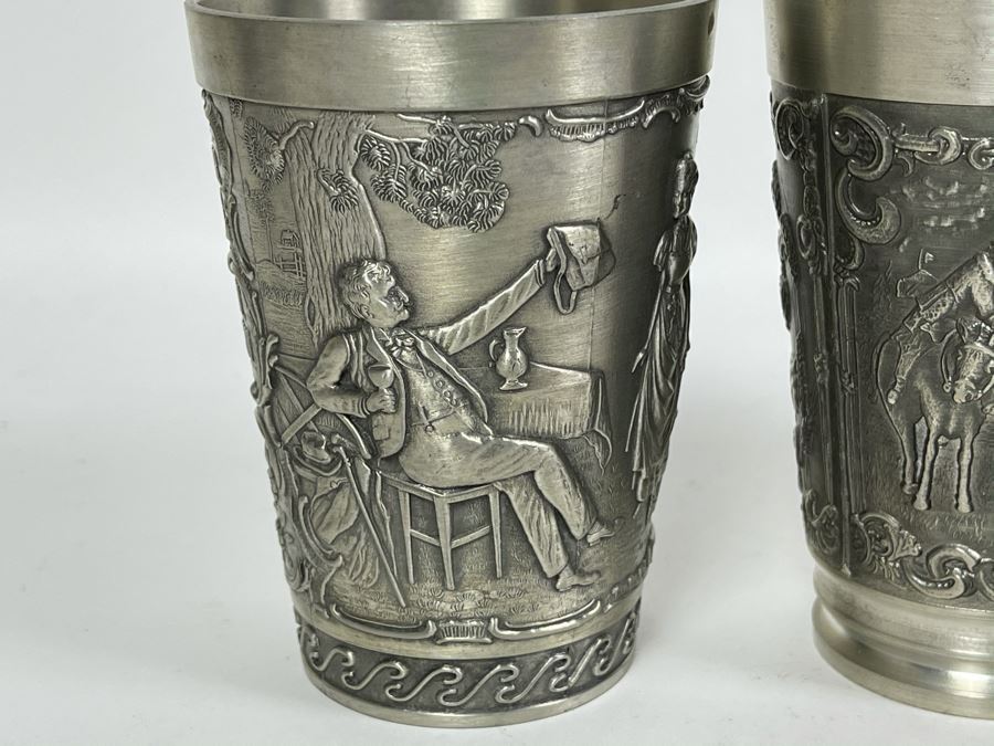 JUST ADDED - Collection Of New German Rein Zinn Pewter Cups [Photo 6]
