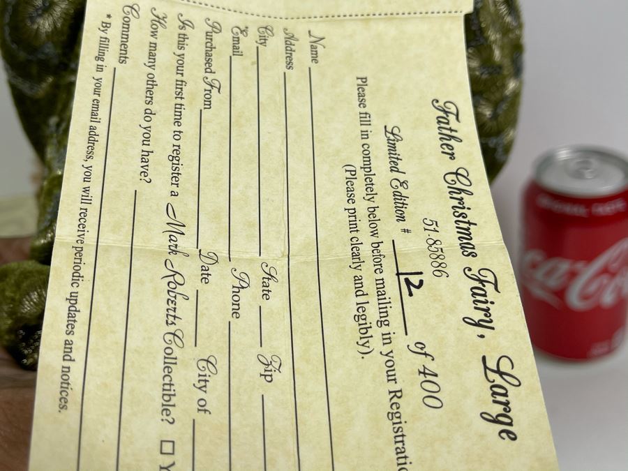 JUST ADDED - Mark Roberts Faires Limited Edition Father Christmas Fairy Large With Box 12 Of 400 20H [Photo 11]