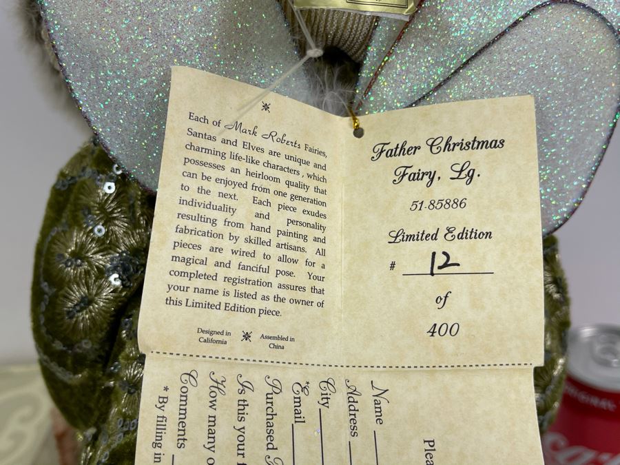 JUST ADDED - Mark Roberts Faires Limited Edition Father Christmas Fairy Large With Box 12 Of 400 20H [Photo 9]