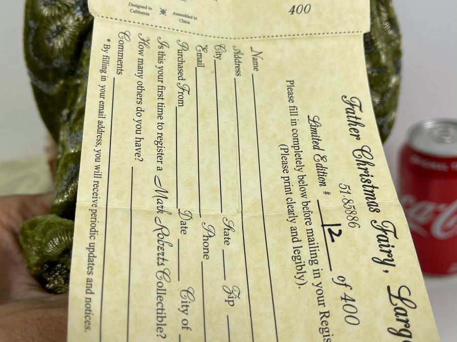 JUST ADDED - Mark Roberts Faires Limited Edition Father Christmas Fairy Large With Box 12 Of 400 20H [Photo 10]