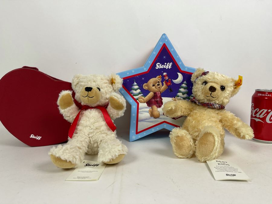 JUST ADDED - Pair Of German Steiff Bears With Boxes 9H [Photo 2]