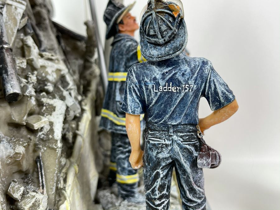 JUST ADDED - Vanmark Red Hats Of Courage Sculpture 'Images Of Hope II - In Remembrance Of September 11, 2001' Limited Edition 2172 Of 2500 8W X 7D X 13H [Photo 12]