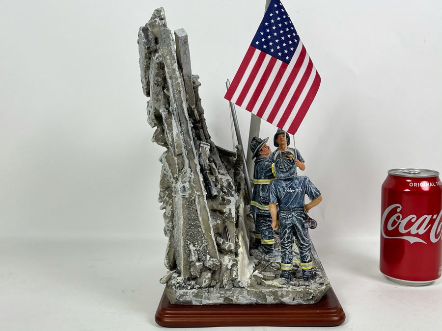JUST ADDED - Vanmark Red Hats Of Courage Sculpture 'Images Of Hope II - In Remembrance Of September 11, 2001' Limited Edition 2172 Of 2500 8W X 7D X 13H [Photo 11]