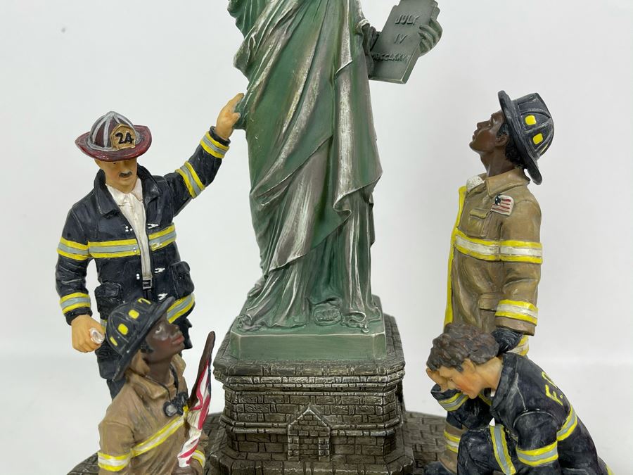JUST ADDED - Vanmark Red Hats Of Courage Sculpture 'United We Stand' Limited Edition 8865 Of 10000 8.5W X 6D X 12H [Photo 4]
