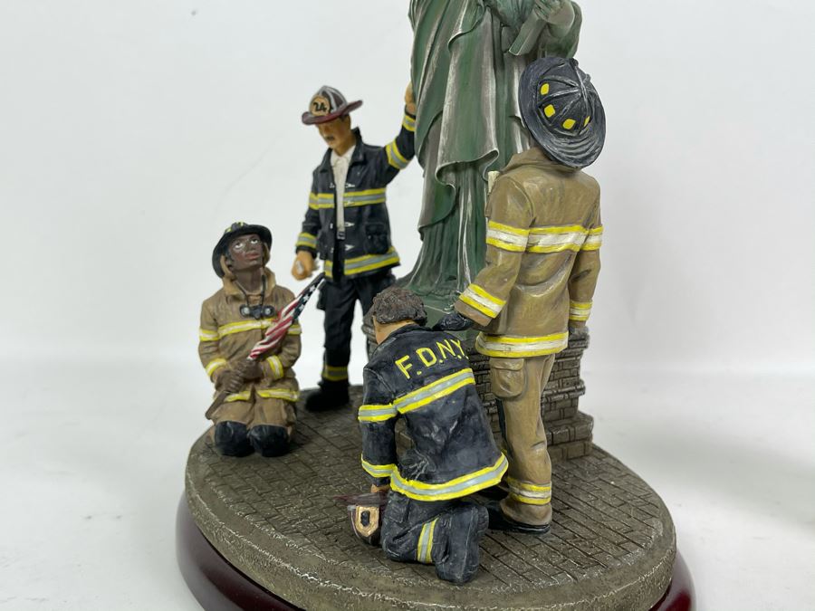 JUST ADDED - Vanmark Red Hats Of Courage Sculpture 'United We Stand' Limited Edition 8865 Of 10000 8.5W X 6D X 12H [Photo 6]