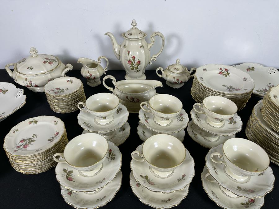 JUST ADDED - Large German Rosenthal China Set Pompadour Classic Rose ...