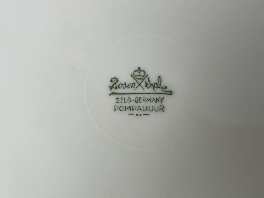 JUST ADDED - Large German Rosenthal China Set Pompadour Classic Rose Gold Rim Pattern Apx Service For 10+ - See Photos [Photo 21]