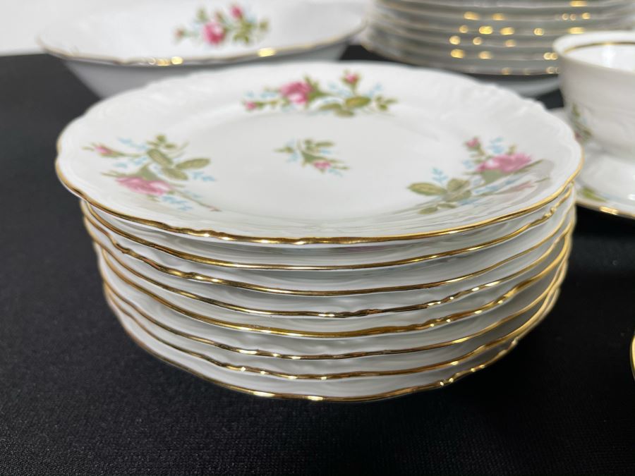 JUST ADDED - Wawel Poland China Set Gold Rim Apx Service For 8 - See Photos [Photo 15]