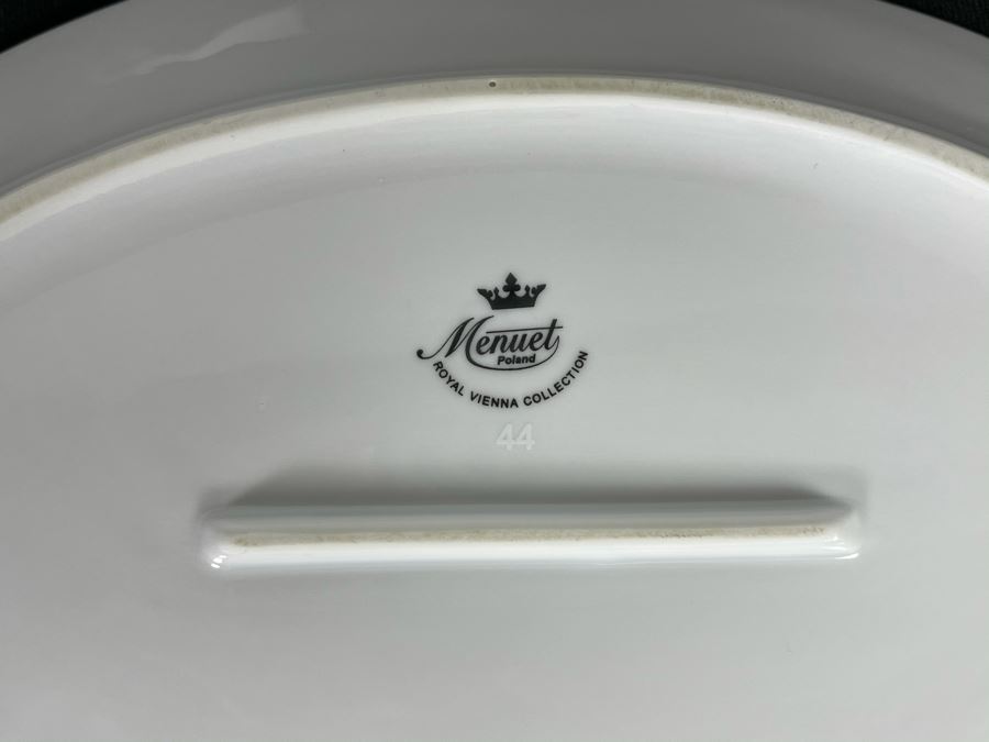 JUST ADDED - Menuet Poland Royal Vienna Collection China Set Gold Rim Apx Service For 4 - See Photos [Photo 14]