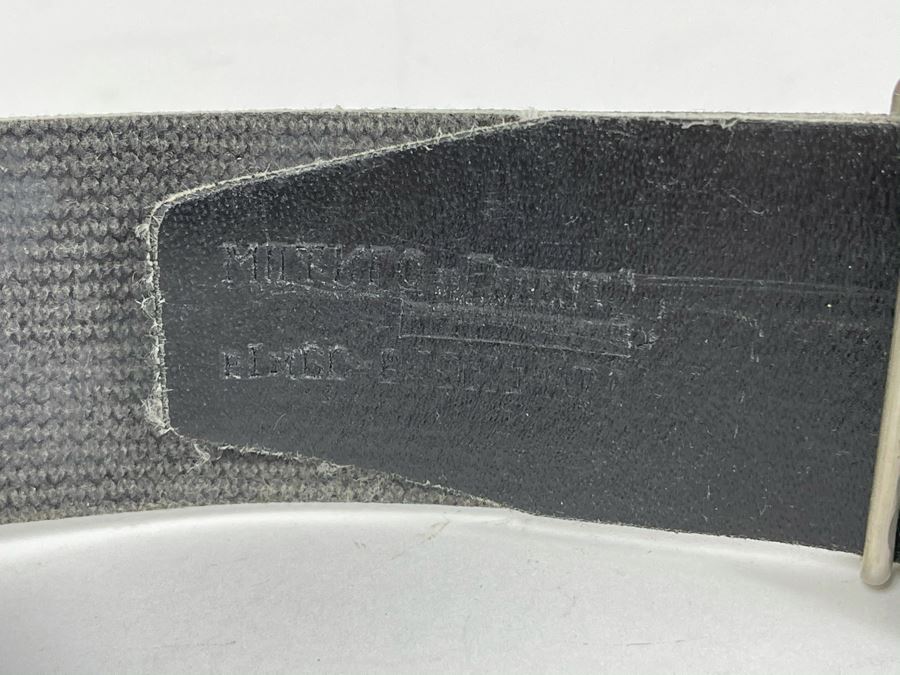 Vintage Soviet Union Belt Buckle With Leather Belt Adustable 40L [Photo 7]