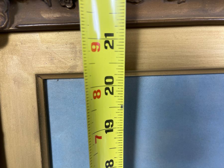 Original Signed R. F. Mcintyre Painting Titled 'The Path Across The Common Morning' In Vintage Frame 12 X 20 [Photo 24]