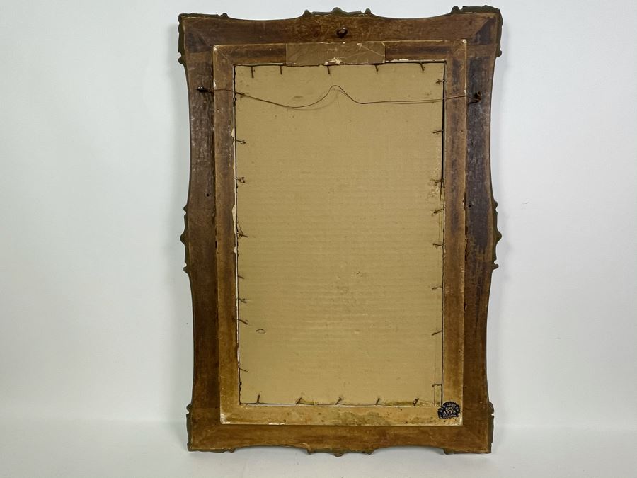 Original Signed R. F. Mcintyre Painting Titled 'The Path Across The Common Morning' In Vintage Frame 12 X 20 [Photo 16]