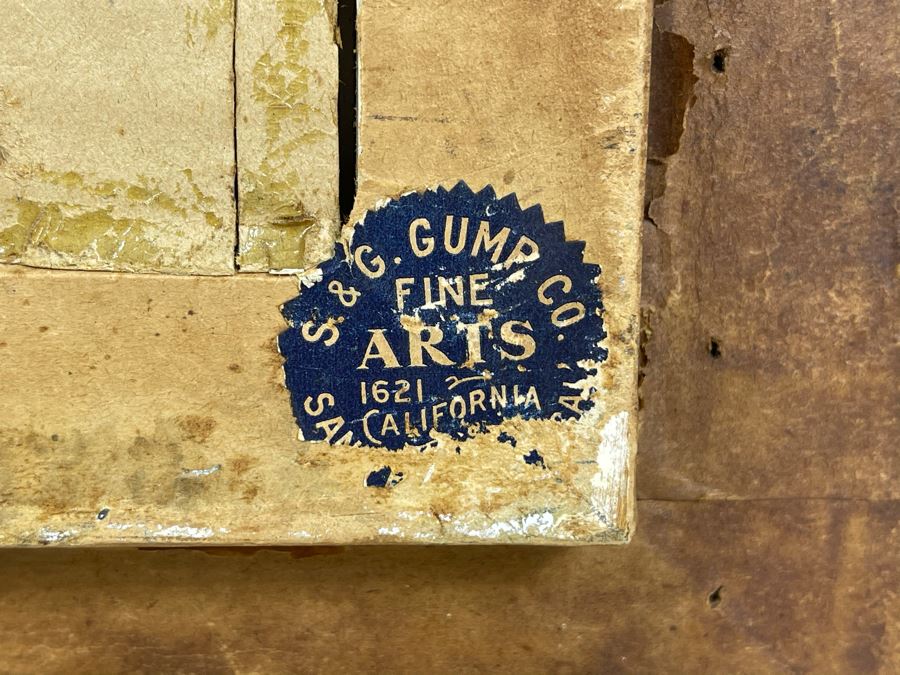 Original Signed R. F. Mcintyre Painting Titled 'The Path Across The Common Morning' In Vintage Frame 12 X 20 [Photo 18]