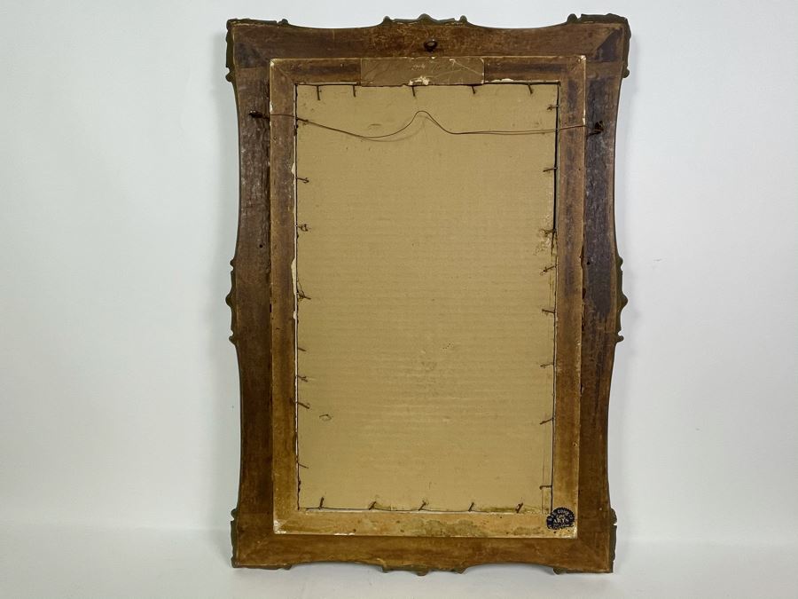 Original Signed R. F. Mcintyre Painting Titled 'The Path Across The Common Morning' In Vintage Frame 12 X 20 [Photo 17]