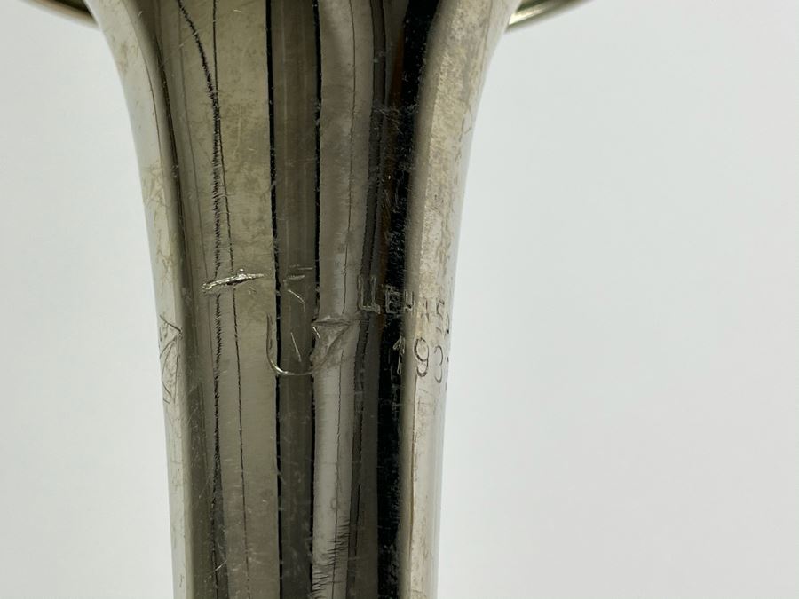 Vintage Soviet Union Russian Youth Group 'Pioneers' Trumpet With Moto Flag 22.5L [Photo 11]