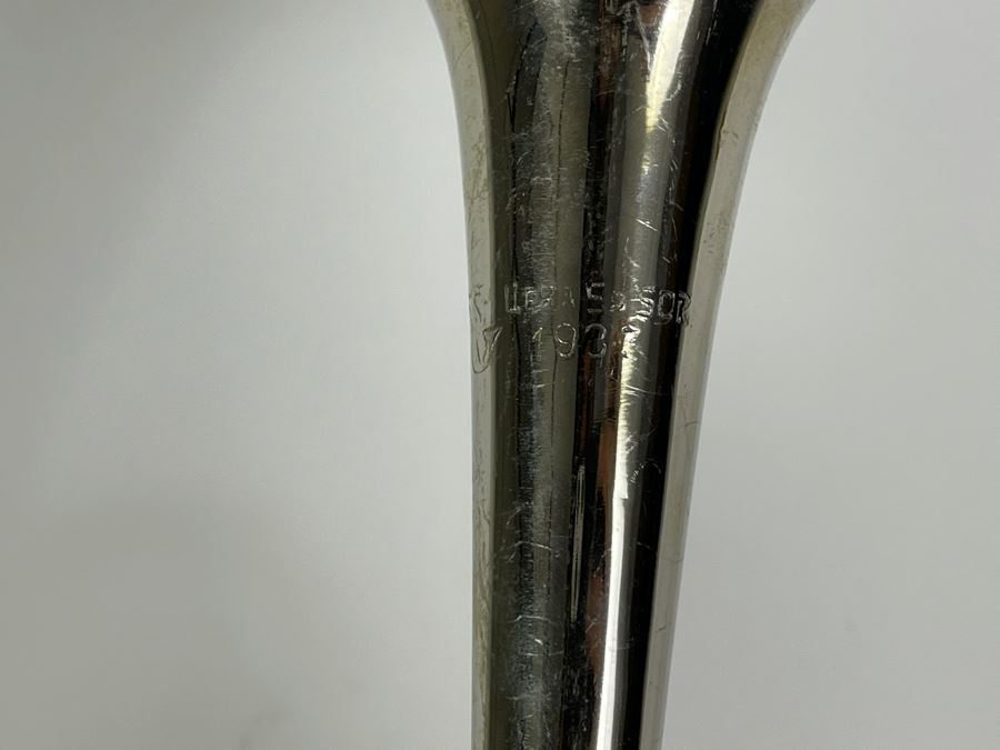 Vintage Soviet Union Russian Youth Group 'Pioneers' Trumpet With Moto Flag 22.5L [Photo 14]