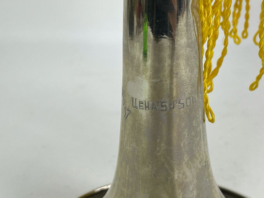 Vintage Soviet Union Russian Youth Group 'Pioneers' Trumpet With Moto Flag 21L [Photo 10]