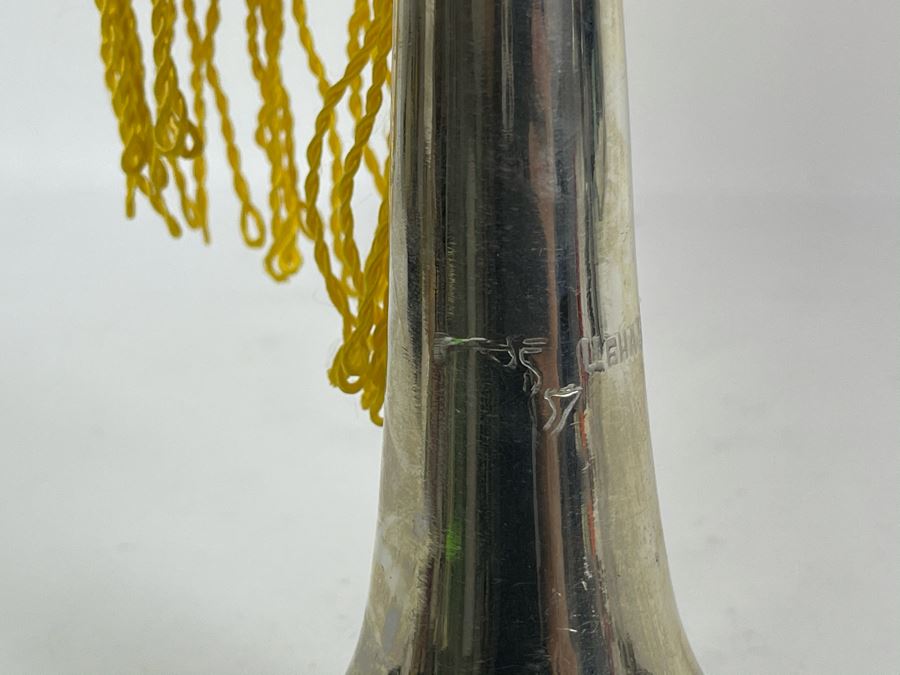 Vintage Soviet Union Russian Youth Group 'Pioneers' Trumpet With Moto Flag 21L [Photo 12]