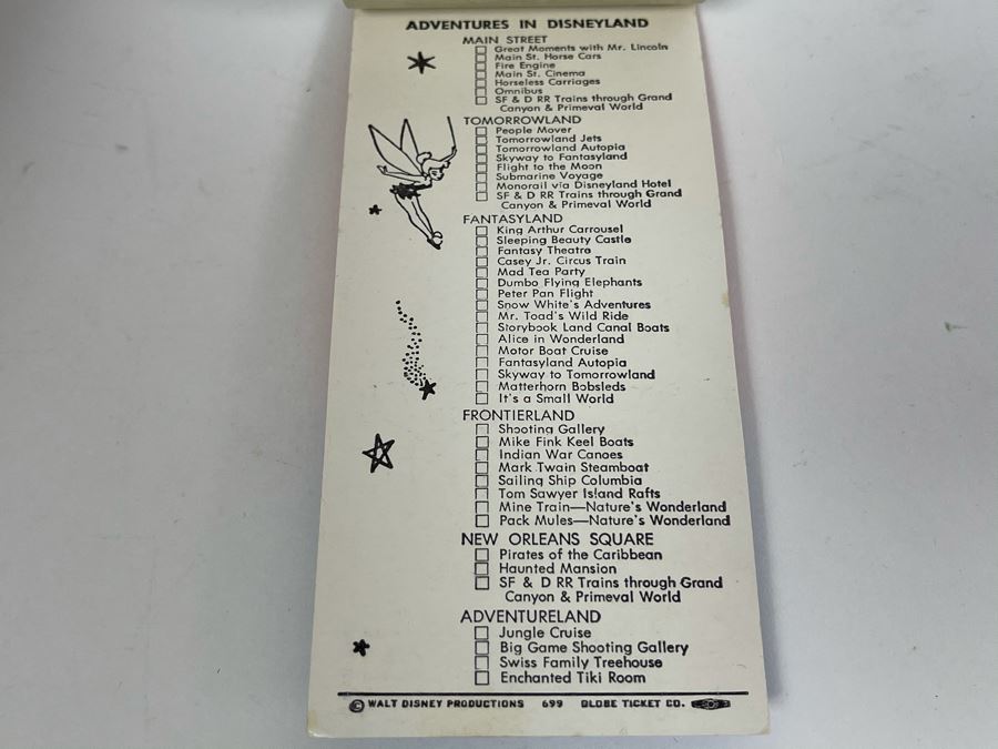 Pair Of Partially Used Disneyland Tickets With 'Welcome Home To All Returning Vietnam Servicemen' On Back Of Ticket Books [Photo 11]