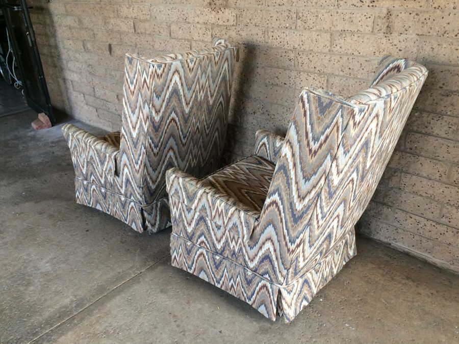 Mid-Century Wingback Chairs - Have Been Reupholstered [Photo 9]