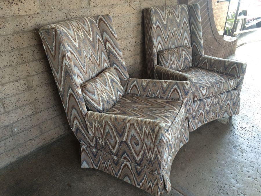 Mid-Century Wingback Chairs - Have Been Reupholstered [Photo 4]