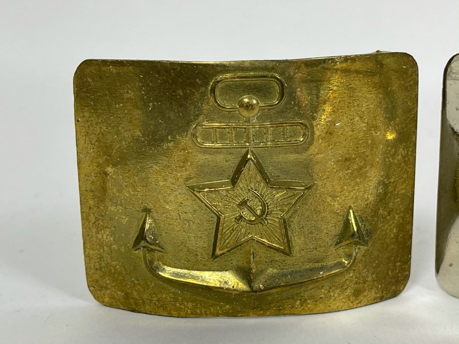 Pair Of Vintage Soviet Union Belt Buckles [Photo 3]