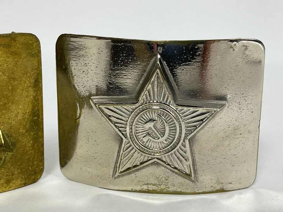 Pair Of Vintage Soviet Union Belt Buckles [Photo 4]