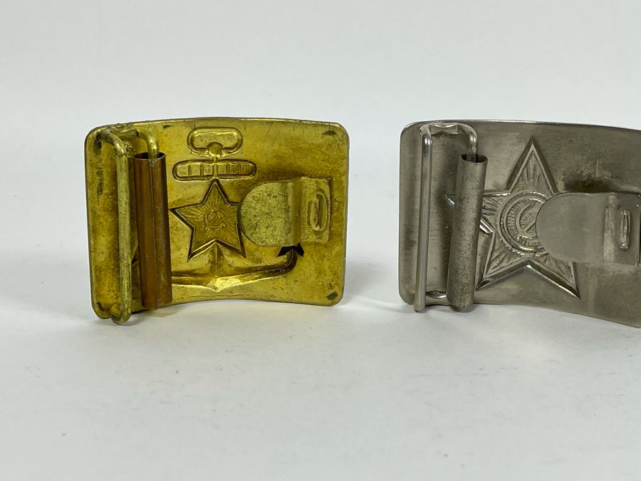 Pair Of Vintage Soviet Union Belt Buckles [Photo 5]